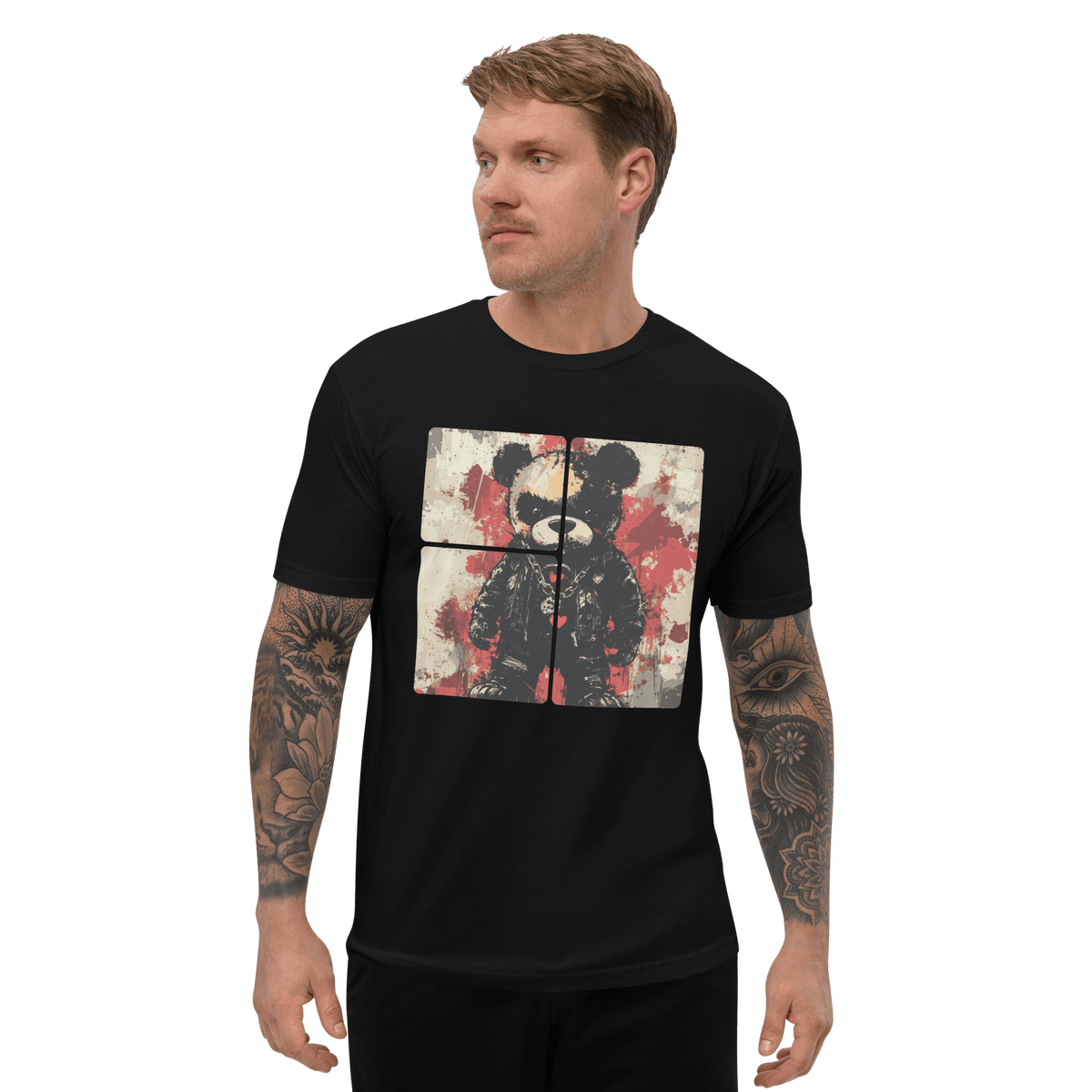 Kurzärmeliges Herren T-Shirt--TEDDY - BloodMonk3y Herodad Brand