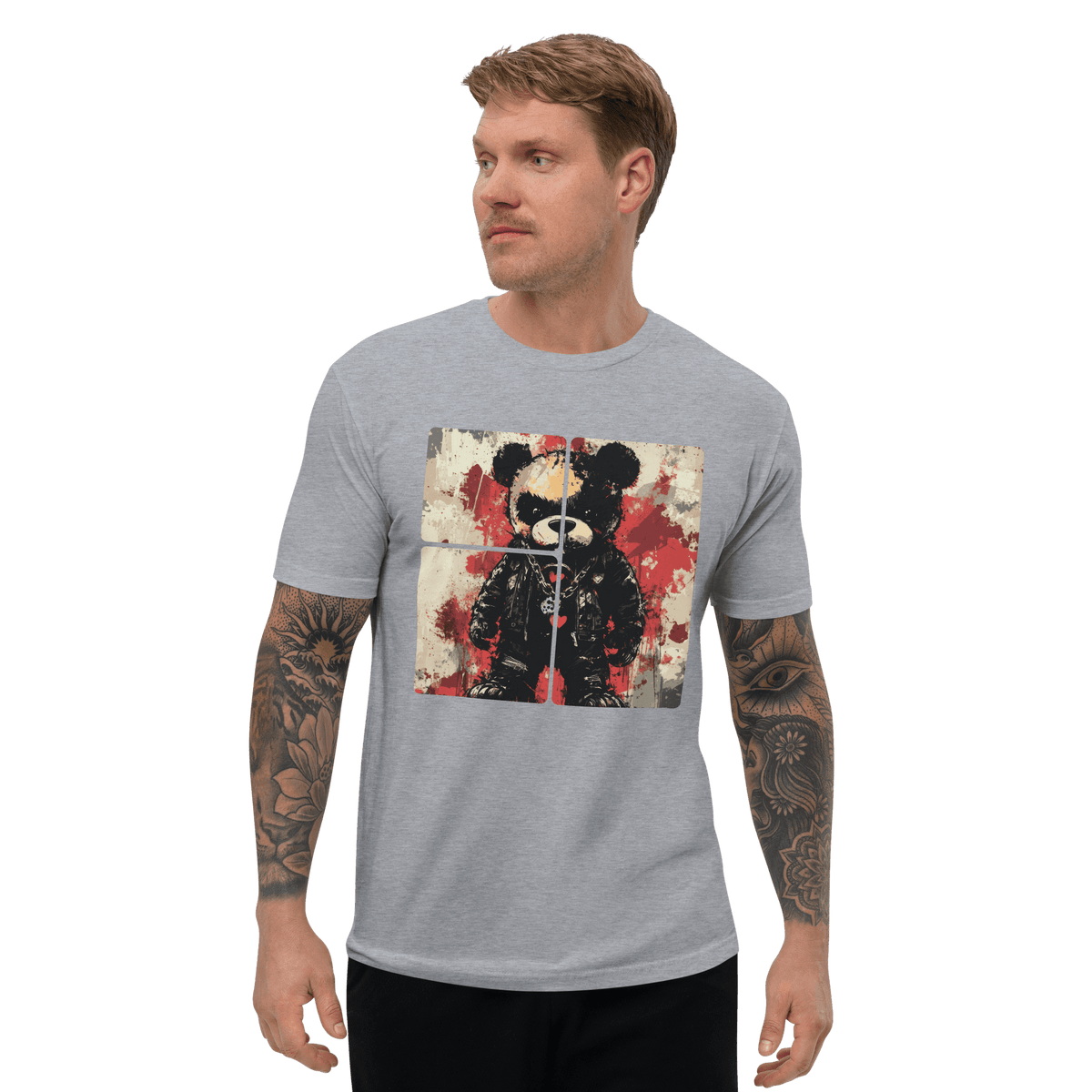 Kurzärmeliges Herren T-Shirt--TEDDY - BloodMonk3y Herodad Brand