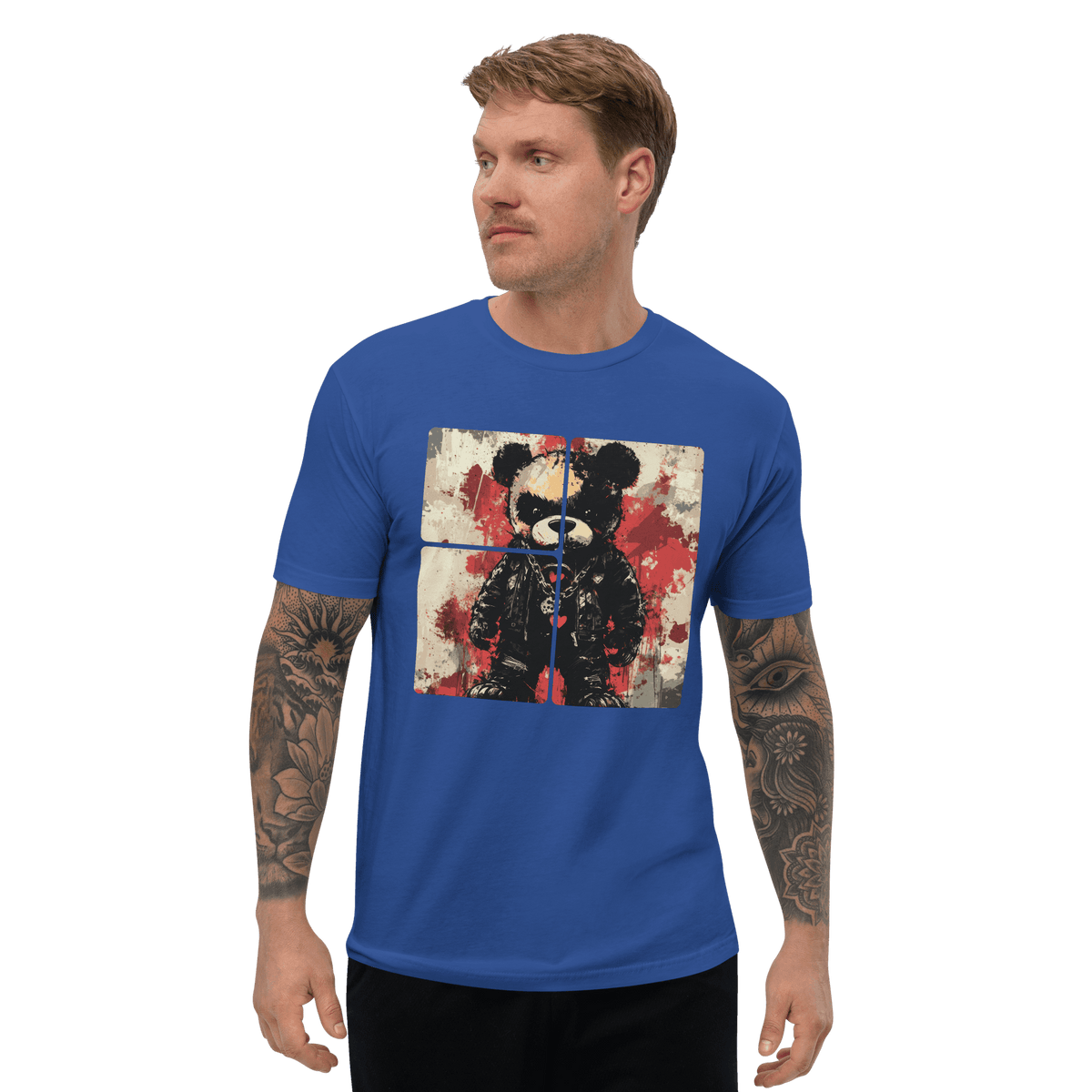 Kurzärmeliges Herren T-Shirt--TEDDY - BloodMonk3y Herodad Brand