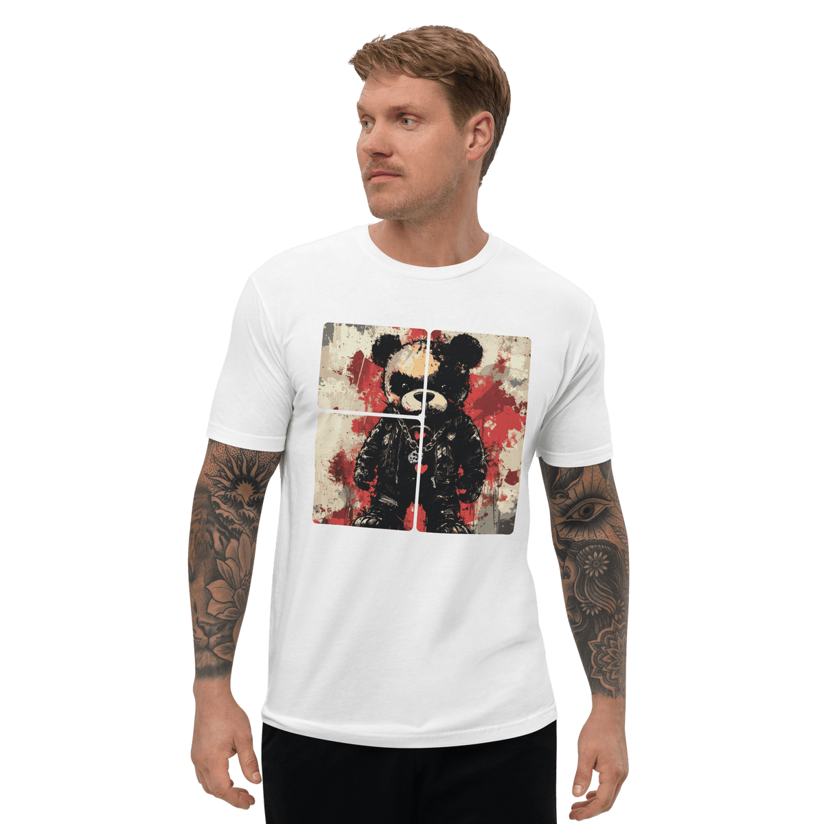 Kurzärmeliges Herren T-Shirt--TEDDY - BloodMonk3y Herodad Brand