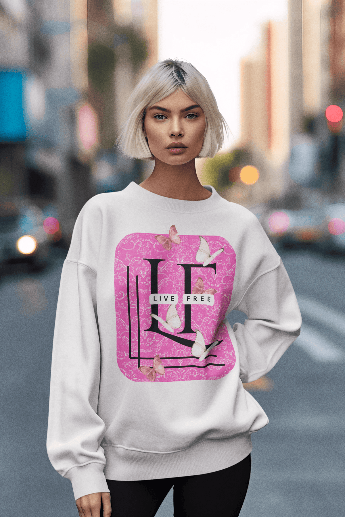 Damen Bio Raglan-Pullover--LIVEFREE - BloodMonk3y Herodad Brand