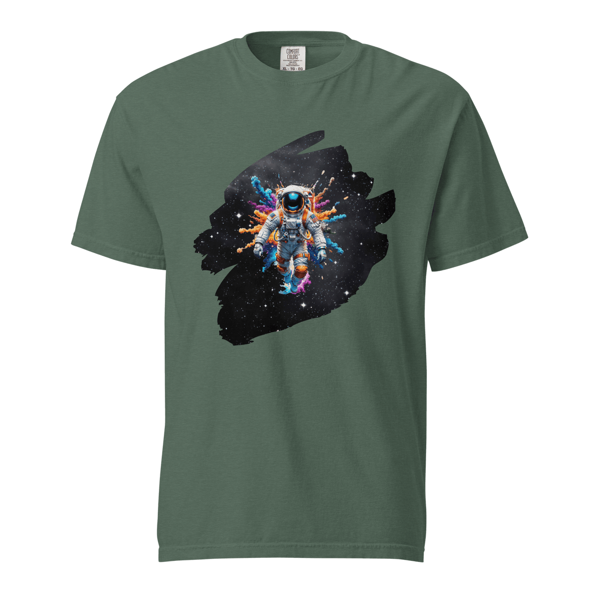 Textilgefärbtes Herren T-Shirt--ASTRONAUT - BloodMonk3y Herodad Brand