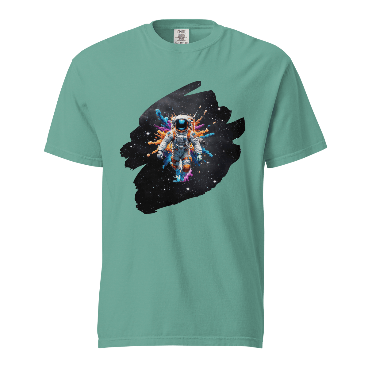 Textilgefärbtes Herren T-Shirt--ASTRONAUT - BloodMonk3y Herodad Brand