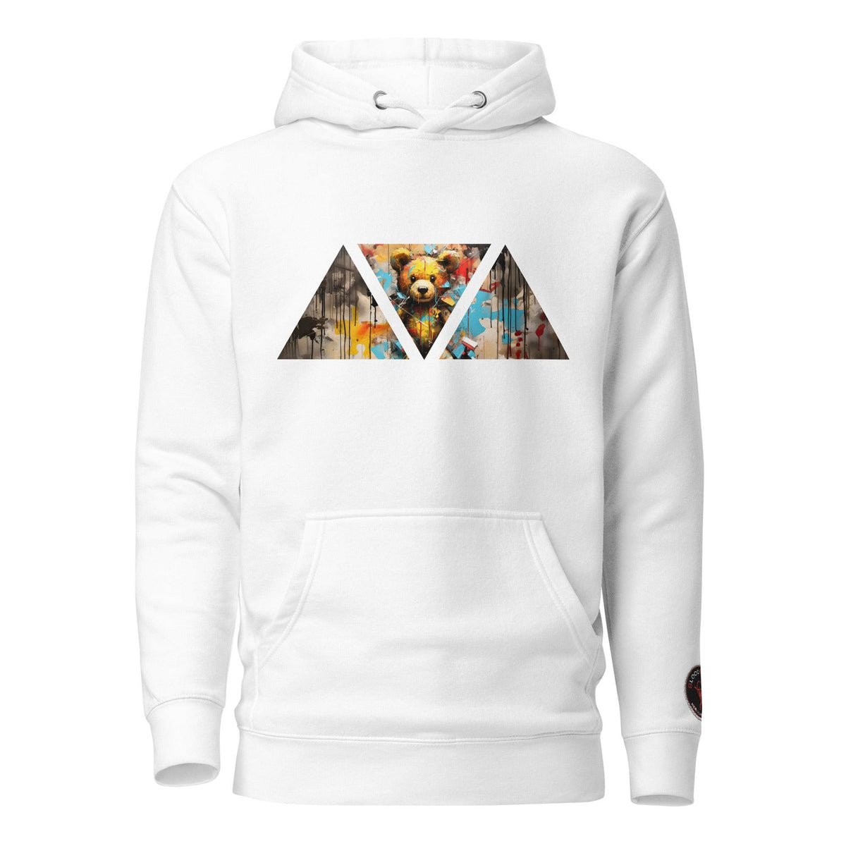 Stylischer Unisex-Kapuzenpullover--TRIANGLETEDDY - BloodMonk3y Herodad Brand